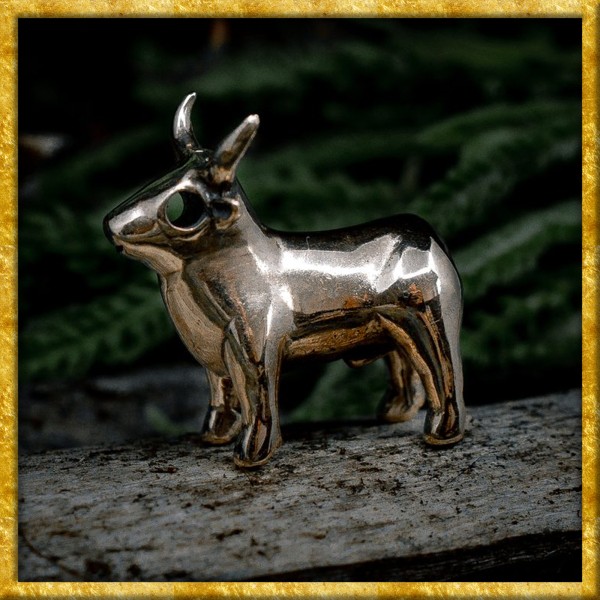 Keltischer Anhänger Stier Karst aus Bronze