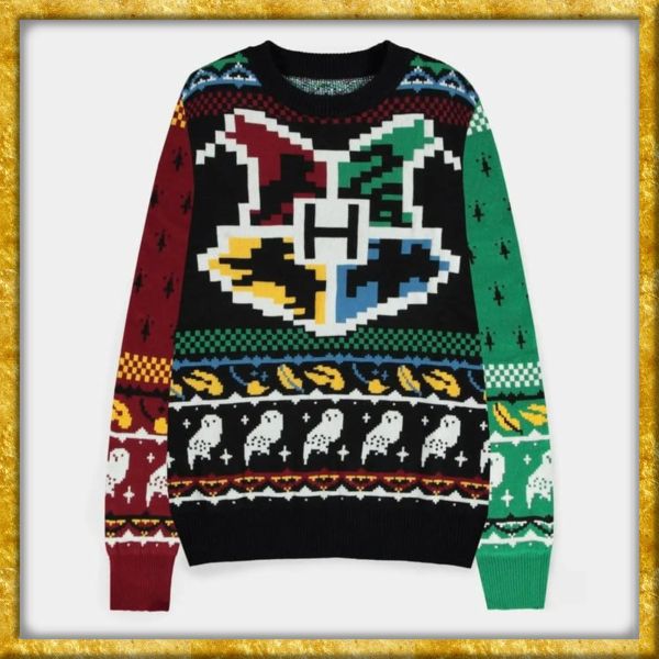 Harry Potter - Weihnachts-Pullover Hogwarts - M