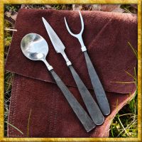 Handgeschmiedetes Mittelalter-Essbesteck 3-teilig