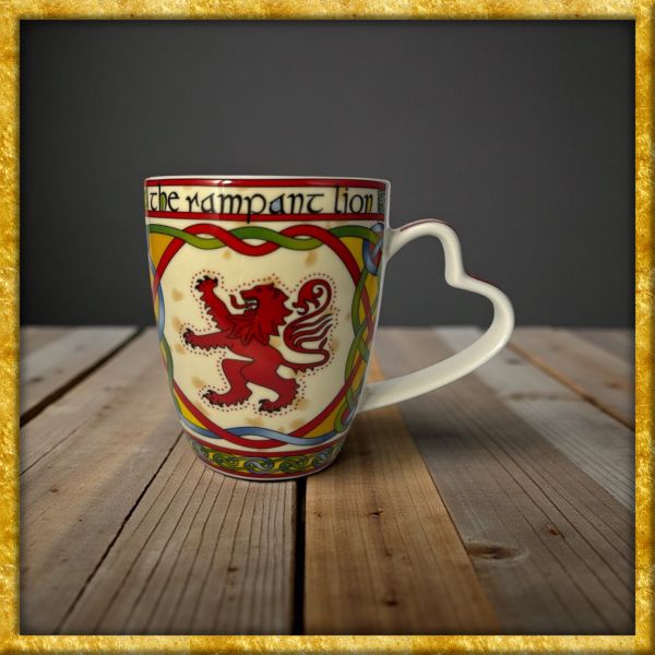 Porzellantasse mit Schottischem Löwen