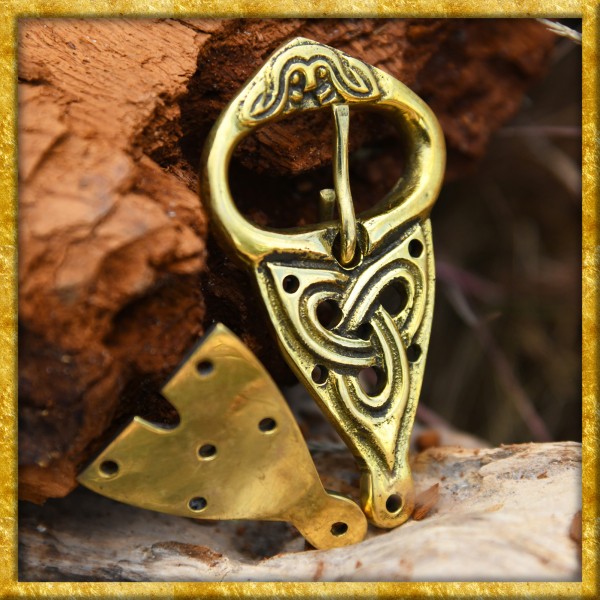 Wikinger Gürtelschnalle aus Messing