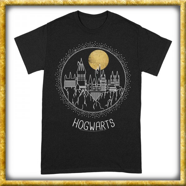 Harry Potter - T-Shirt Hogwarts Line-Art
