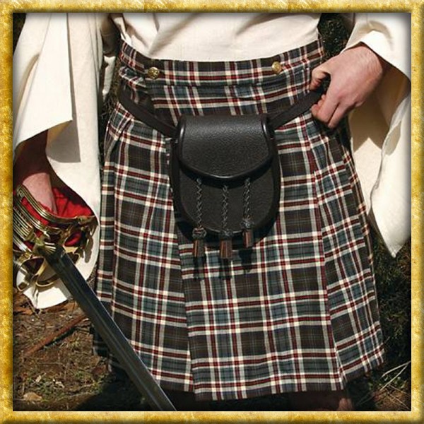 Schottischer Kilt - Grau/Blau