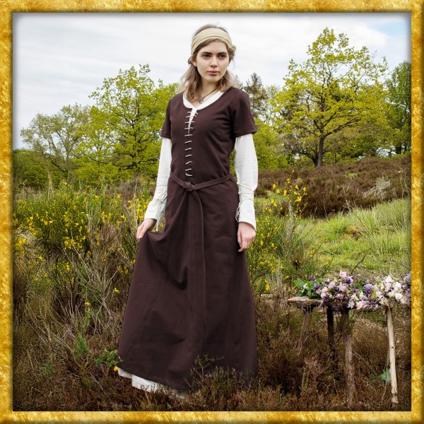 Kurzärmlige Cotehardine Ava - Braun