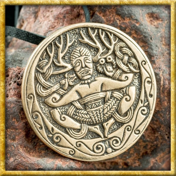 Keltischer Anhänger Cernunnos aus Bronze